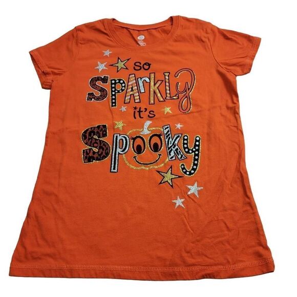 Halloween So sparkly it's spooky shirt L10/12 - Picture 1 of 3